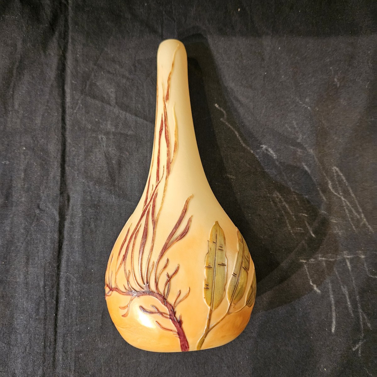 François Th. Legras. Berluze Vase Signed Legras. Art Nouveau Period
