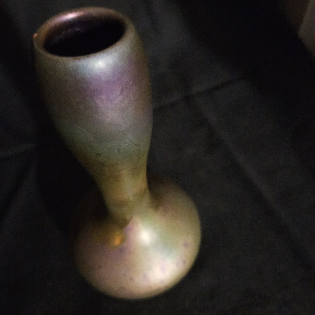 Jérôme Massier & fils. Vase en faïence irisée d'époque Art Nouveau-photo-2