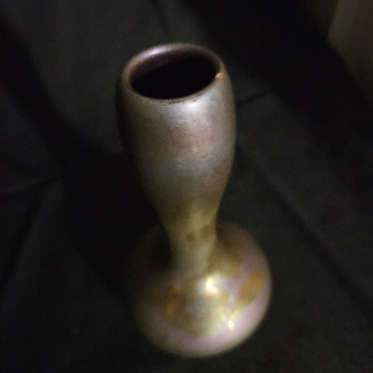Jérôme Massier & fils. Vase en faïence irisée d'époque Art Nouveau-photo-3