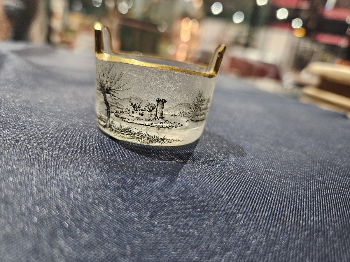 Daum. Small Acid-etched Saler, Late 19th Century