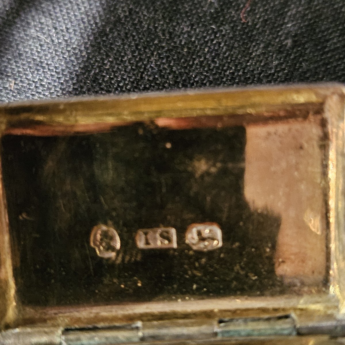 mini vinaigrette en argent avec la grille intérieur en vermeil. 19ème siècle-photo-2