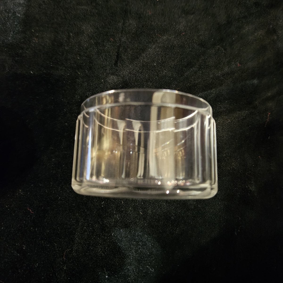 Powder Compact With A Bluish, Frosted, Pressed-molded Glass Lid. Based On R. Robert-photo-5