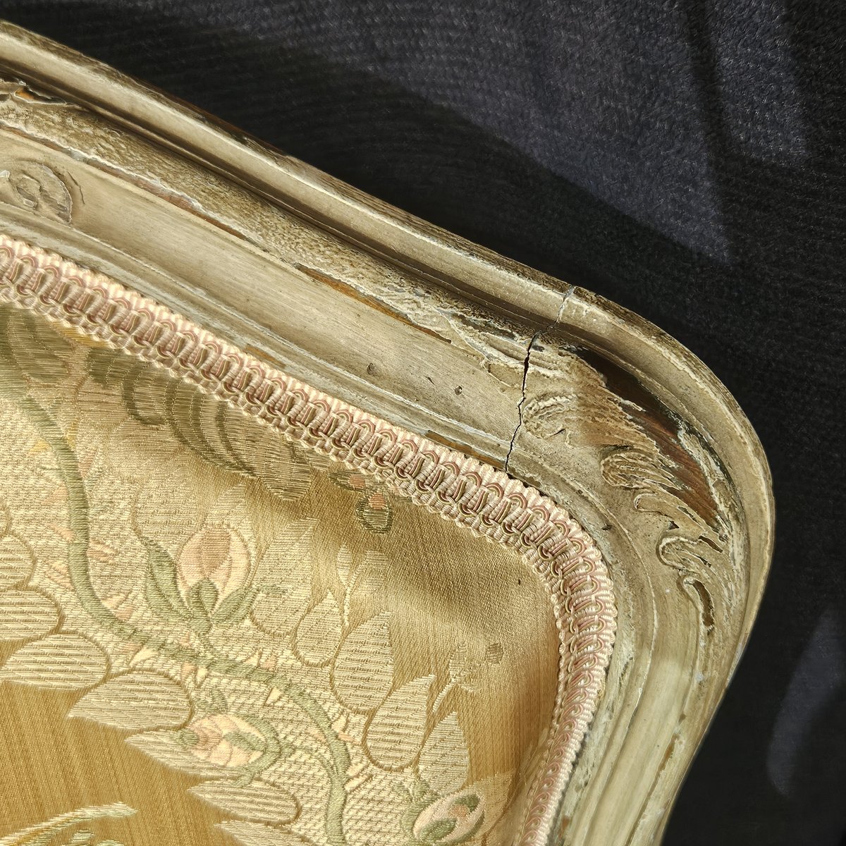 Pair Of Louis XV-style Armchairs In Polychrome Wood. Early 20th Century-photo-5