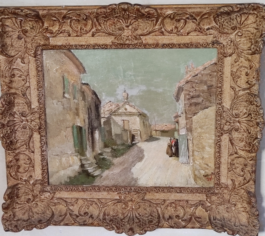 Oil On Canvas Fontvieille