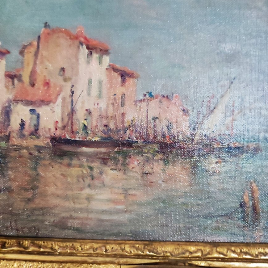 Oil On Canvas Signed Malfroy-photo-3