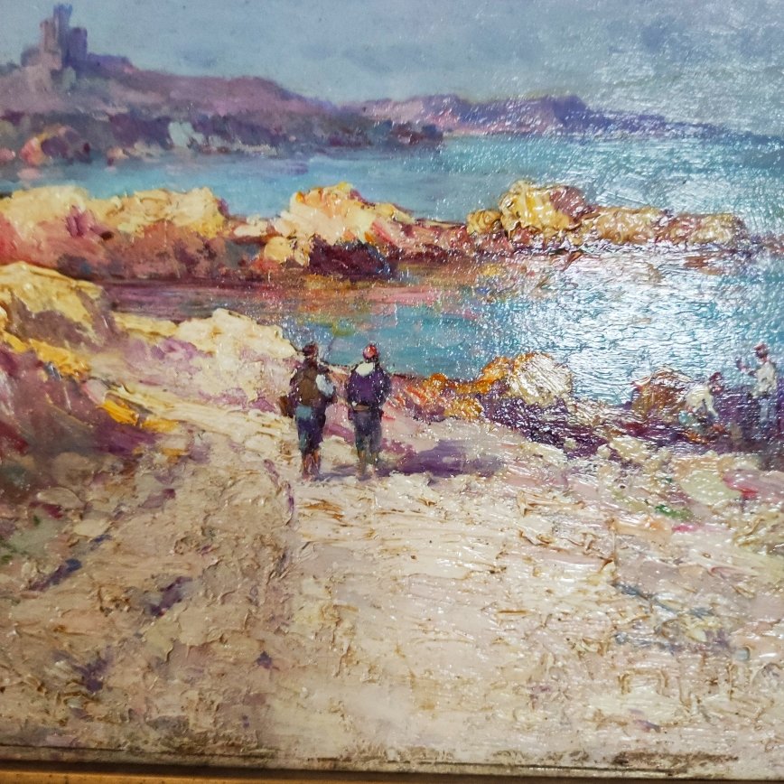 HUILE SUR TOILE Signé CLAVERIE-photo-2