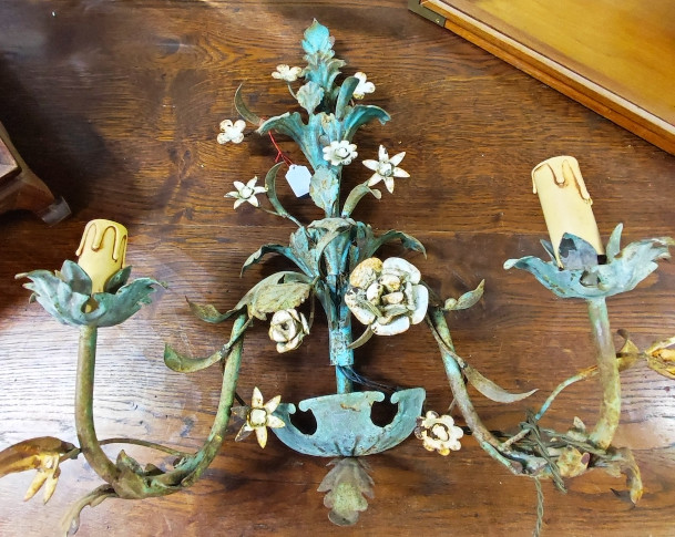 Wall Light In Oxidized Iron