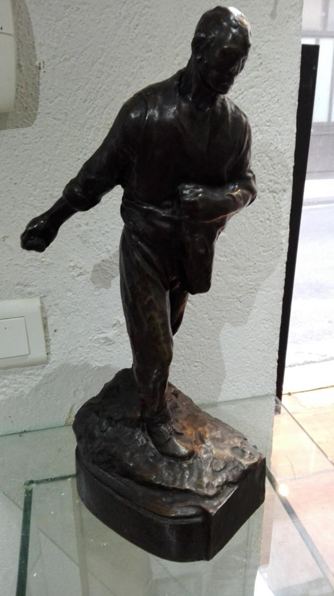 A Statue Represantative Sower Bronze