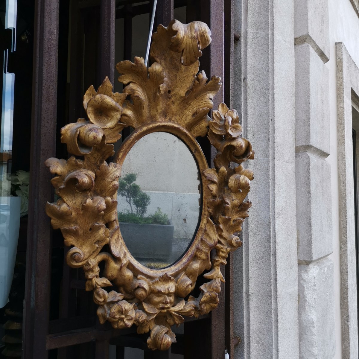 Miroir  En Bois Doré