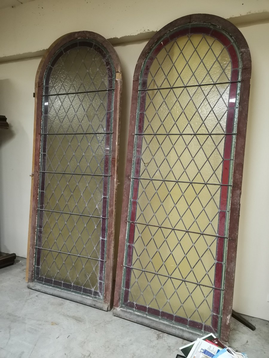 Set Of Stained Glass Doors