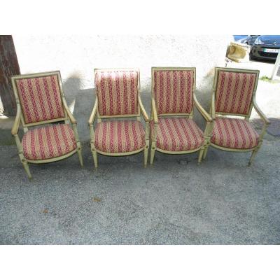 Suite De Quatre Fauteuils