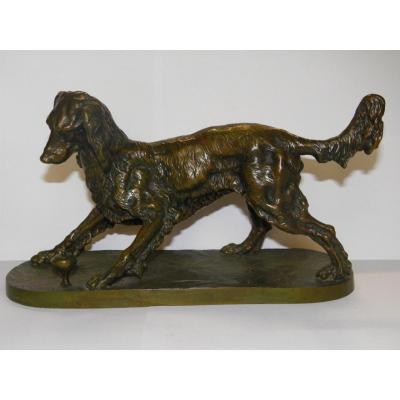 Bronze Dog Sculpture