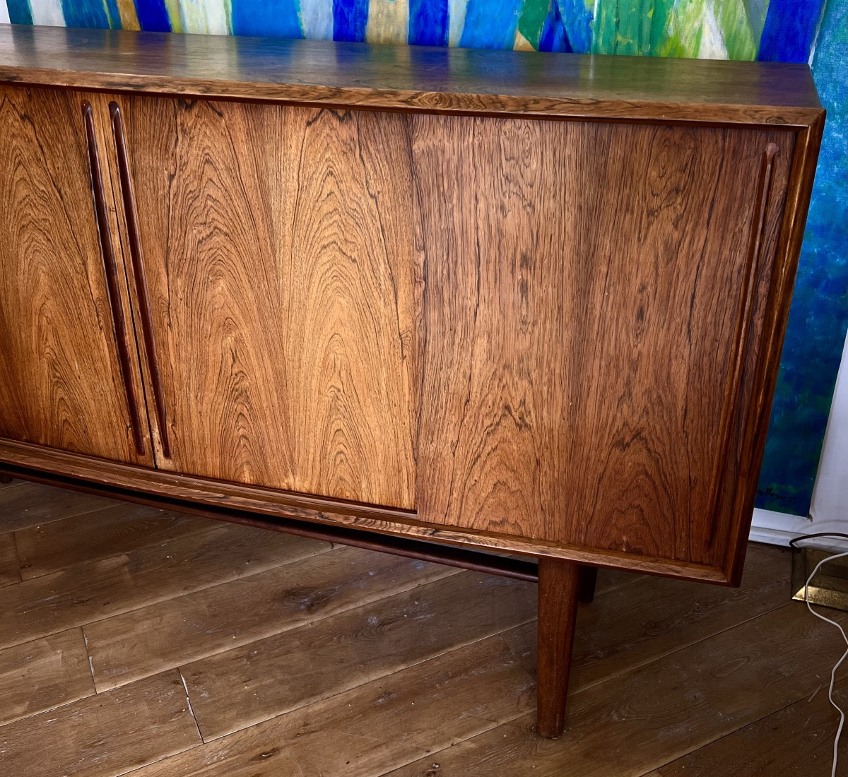 Enfilade Scandinave En Palissandre Par Hansen Vers 1960 Design -photo-1