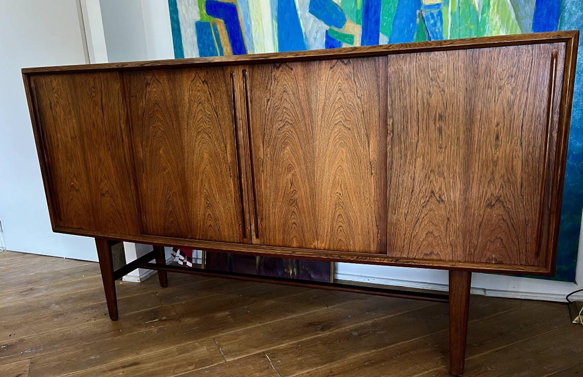 Enfilade Scandinave En Palissandre Par Hansen Vers 1960 Design -photo-6