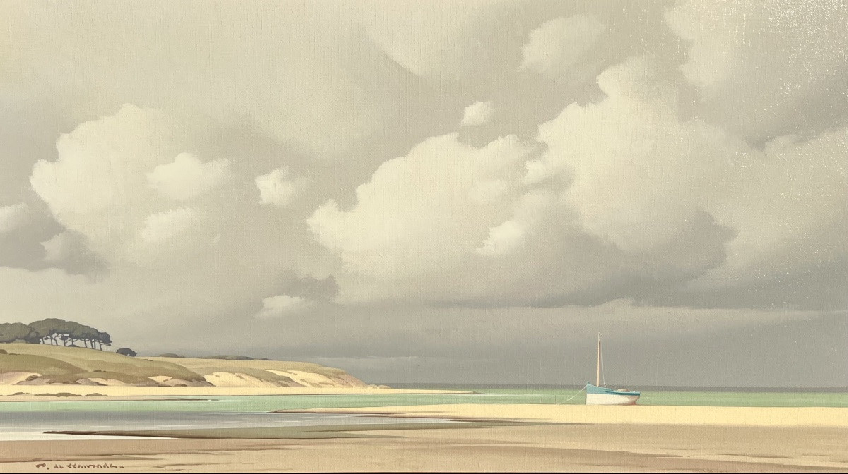 Painting By The Sea In Brittany By Pierre De Clausade -photo-1