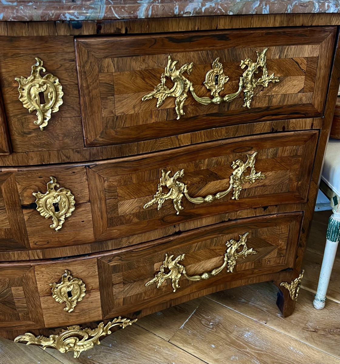 Louis XV Period Chest Of Drawers In Rosewood, 18th Century -photo-3
