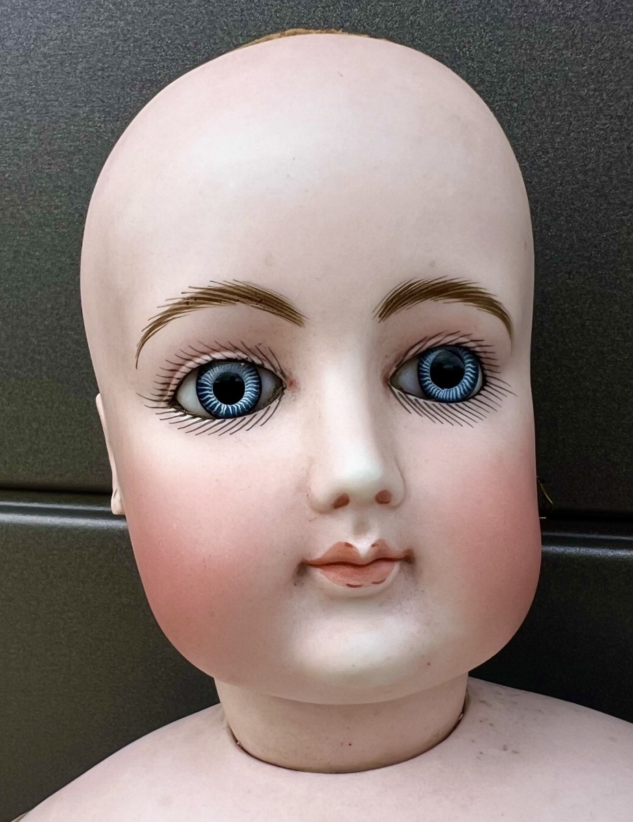 Antique Large Parisian Doll Signed François Gaultier Size 9 19th Century-photo-2