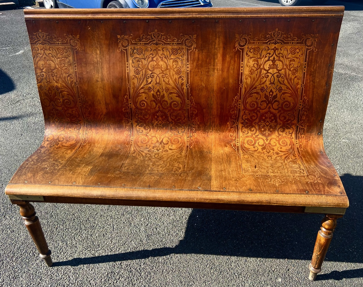 Ancienne banquette de bistrot vers 1900 