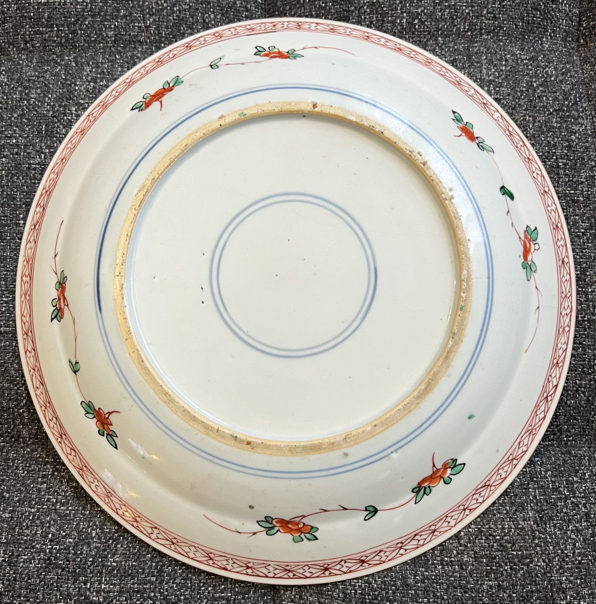 China Famille Verte Porcelain Plate, Kangxi Period, 18th Century -photo-2