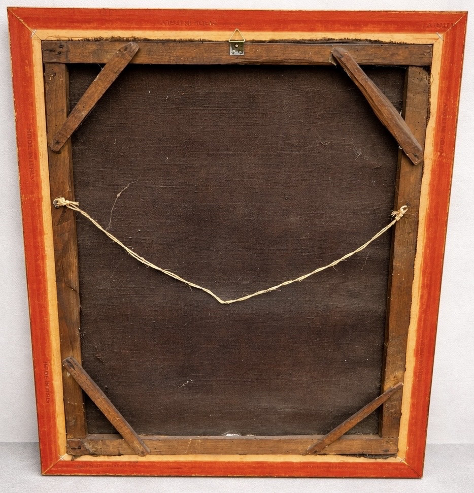 Antique Portrait Of A Gentleman From The 18th Century, French School -photo-2