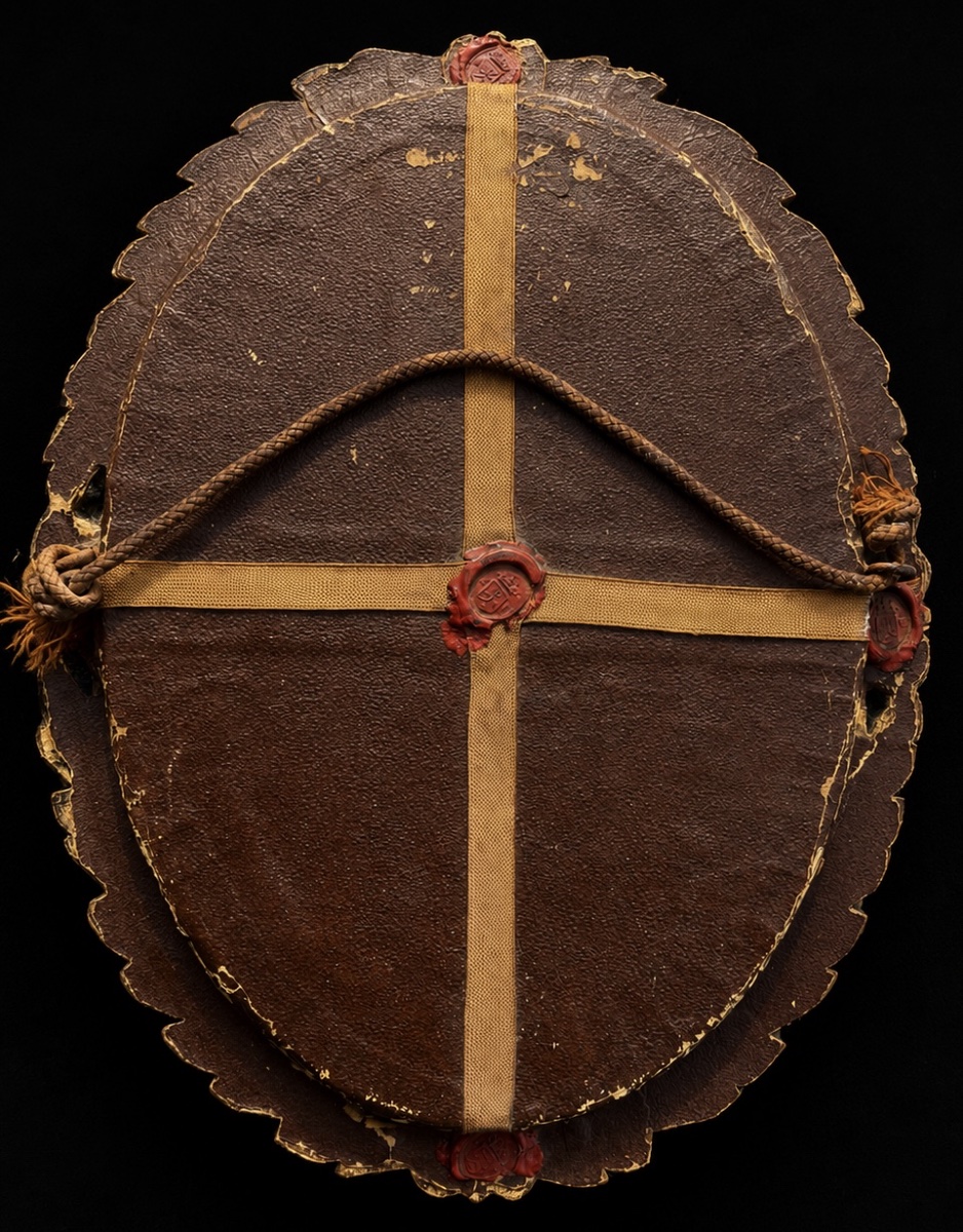 Ancien et authentique cadre reliquaire à paperolles – XIXᵉ siècle-photo-3