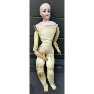 Antique Large Parisian Doll Signed François Gaultier Size 9 19th Century