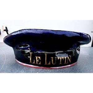 ancien cendrier bachi sous marin le lutin faience choisy le roi 1900 La Rochelle militaire 