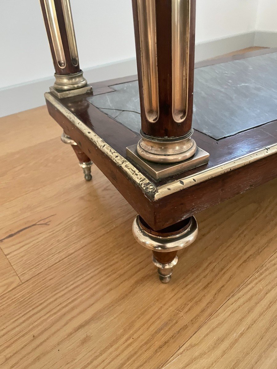 CONSOLE LOUIS XVI EN ACAJOU XVIII SIECLE-photo-3