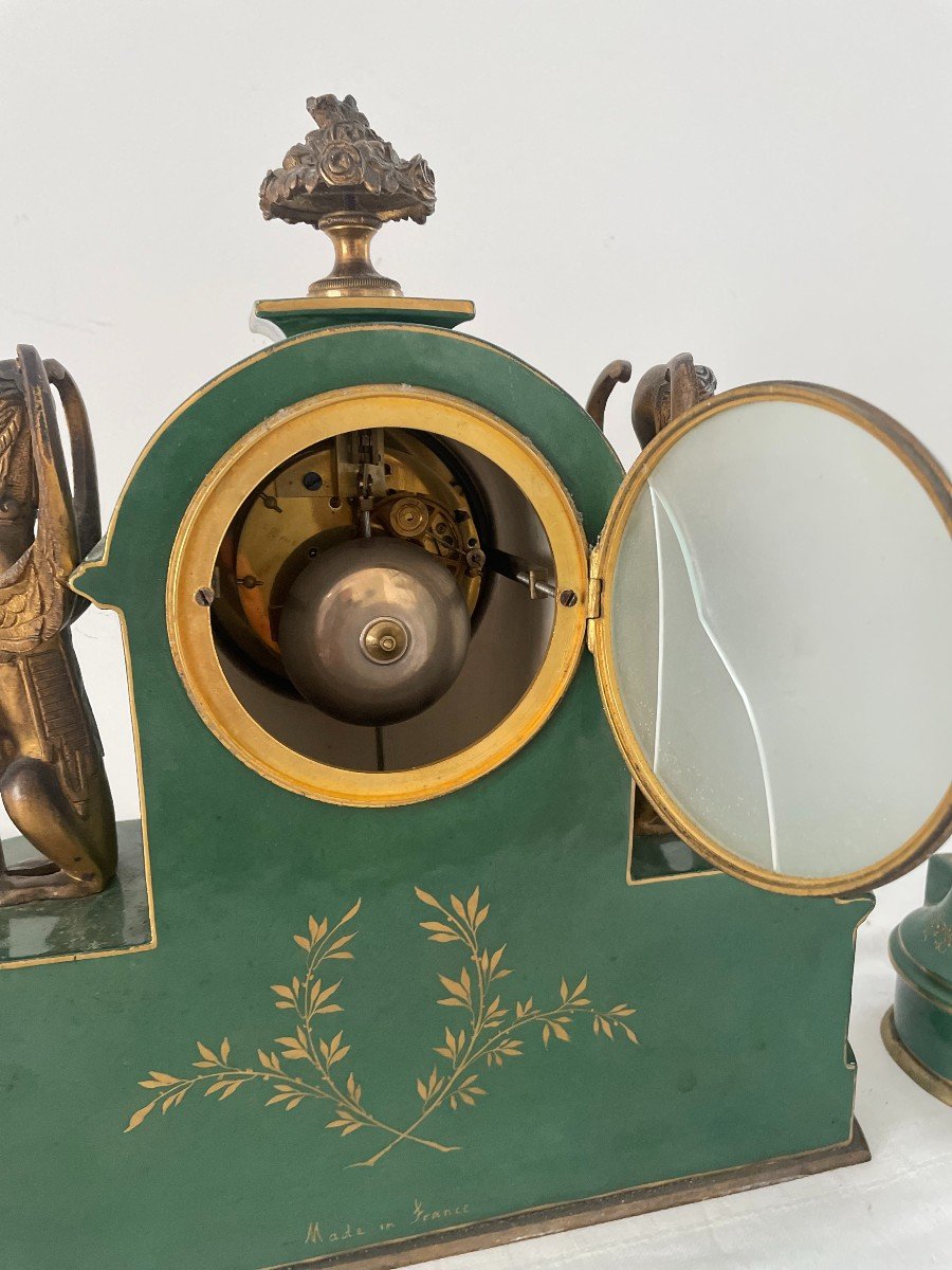 GARNITURE DE CHEMINEE DE STYLE EMPIRE-photo-7