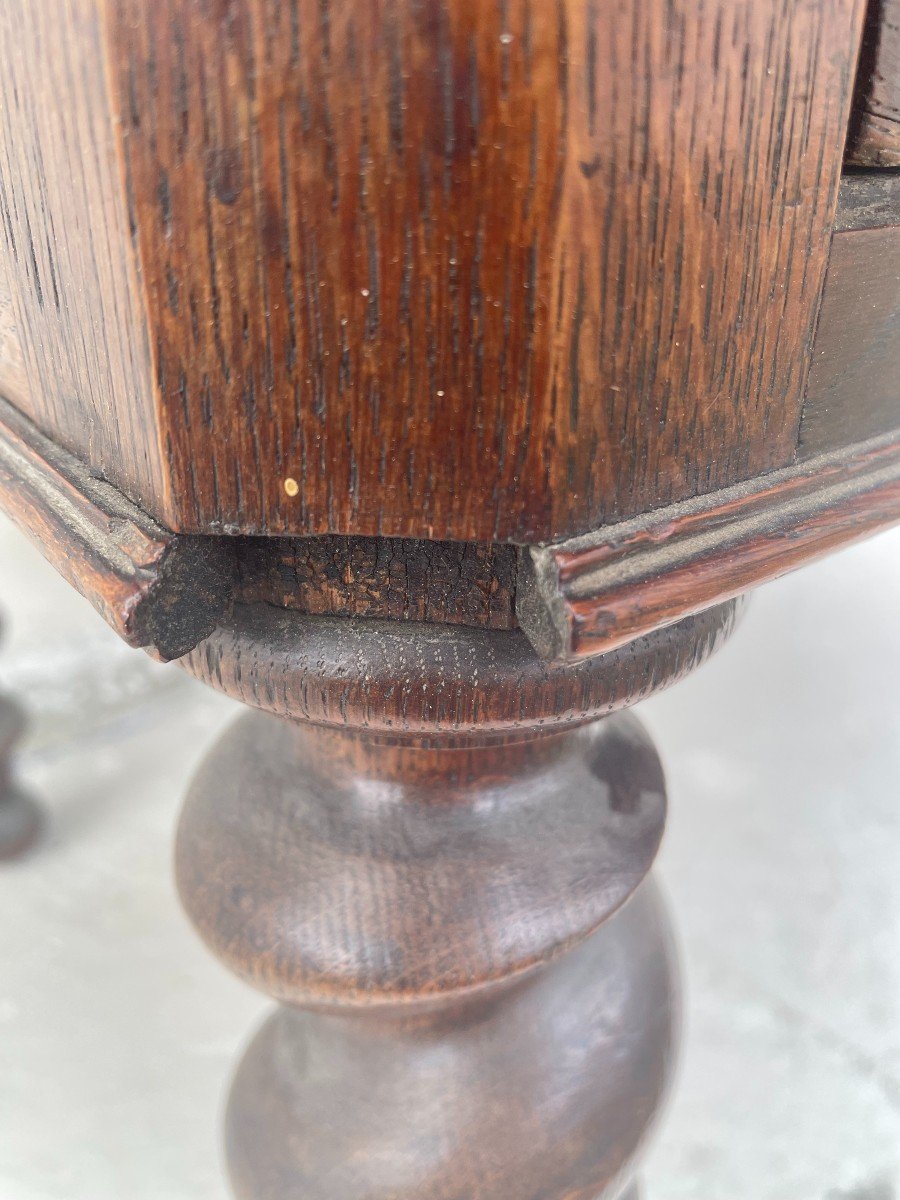 Louis XIII Style Desk In Oak-photo-2