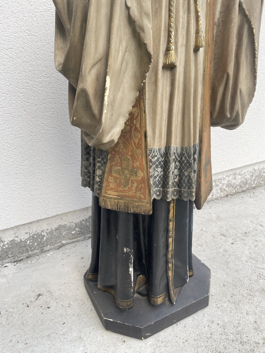 Saint Francis Xavier Plaster Statue 19th Century-photo-5