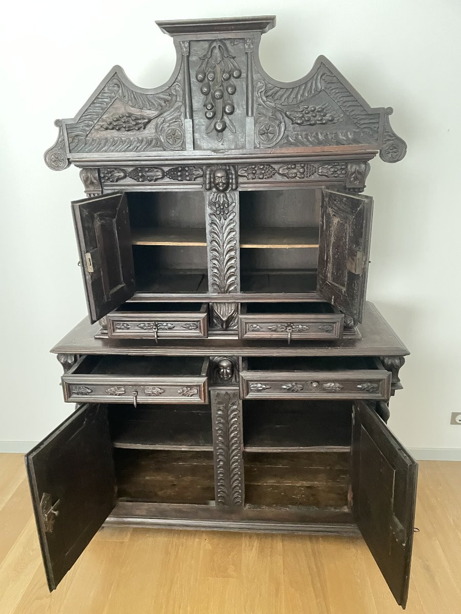 Louis XIII Period Walnut Sideboard-photo-2