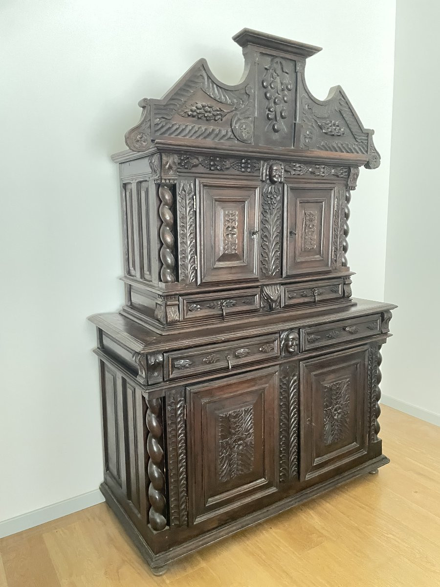 Louis XIII Period Walnut Sideboard-photo-1