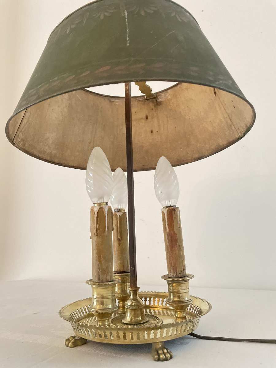 19th Century Bronze Hot Water Bottle Lamp-photo-2