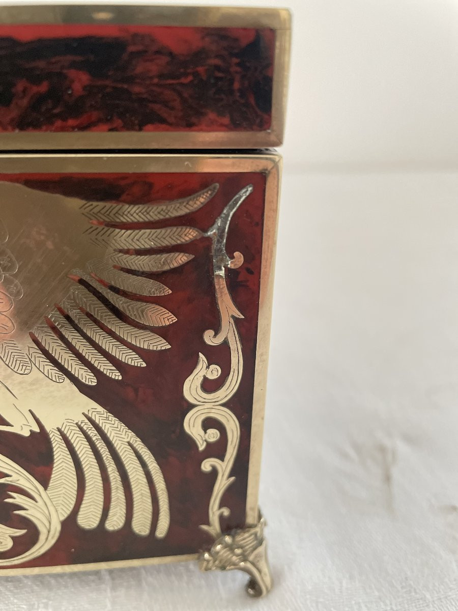 COFFRET BOULLE D'EPOQUE XIX SIECLE-photo-3