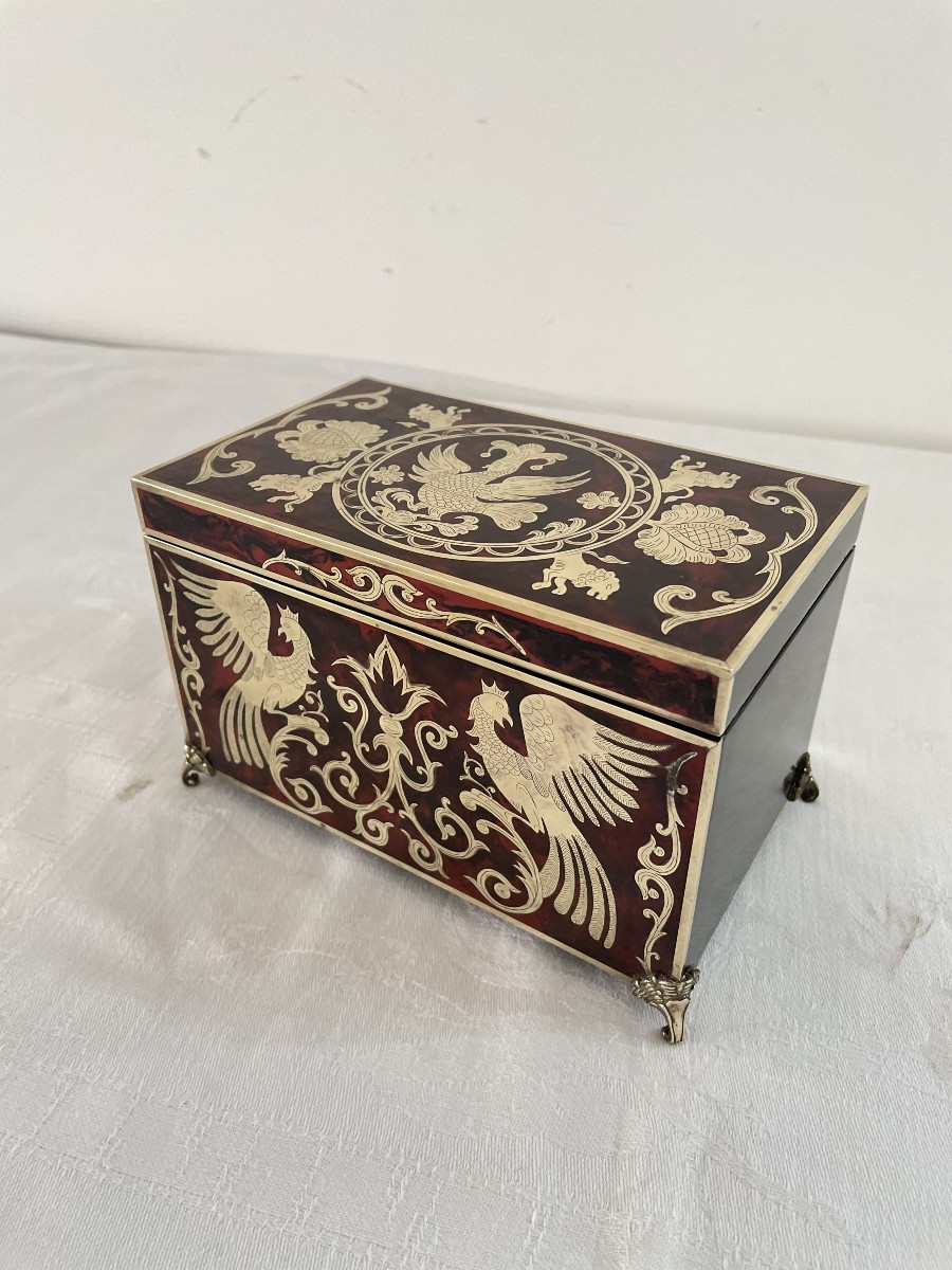 COFFRET BOULLE D'EPOQUE XIX SIECLE