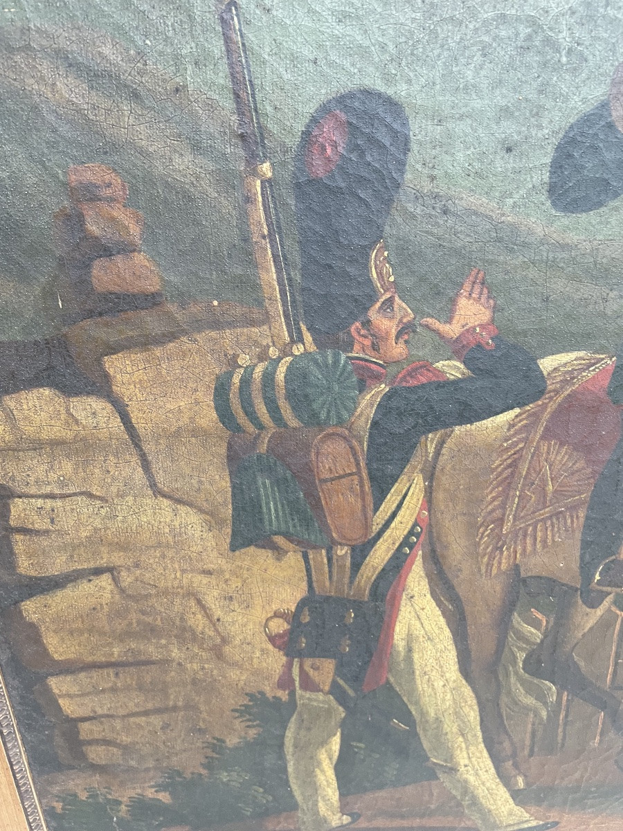 Napoleon On Horseback Trumeau 19th Century -photo-4