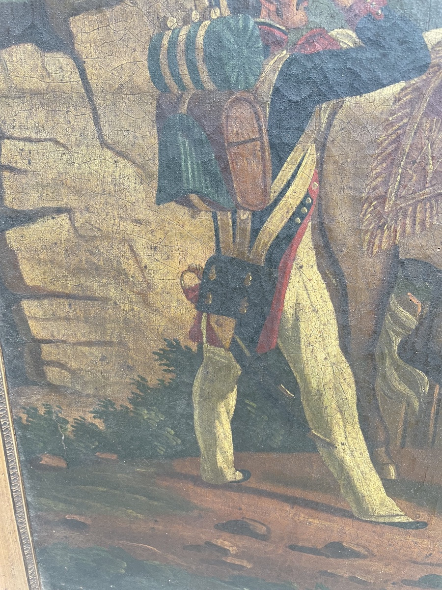 Napoleon On Horseback Trumeau 19th Century -photo-4
