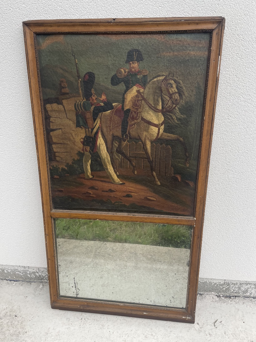 Napoleon On Horseback Trumeau 19th Century 