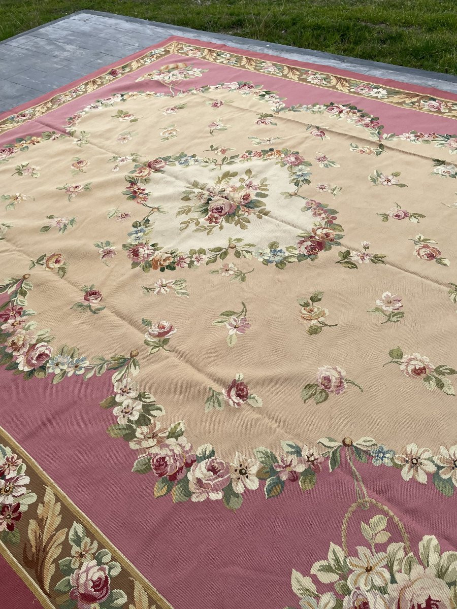 AUBUSSON GRAND TAPIS   3,85 x 3,26-photo-2