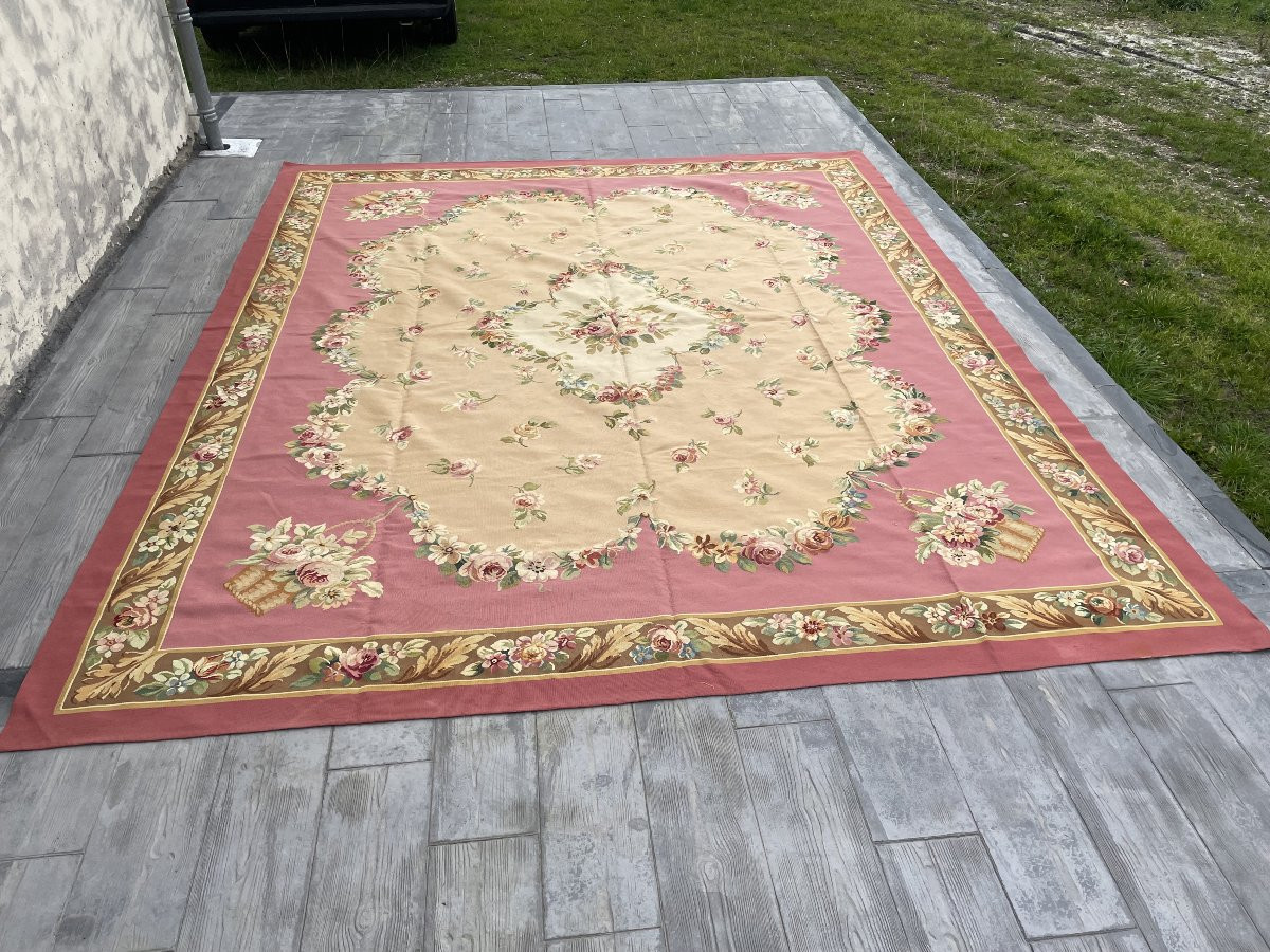 AUBUSSON GRAND TAPIS   3,85 x 3,26-photo-2