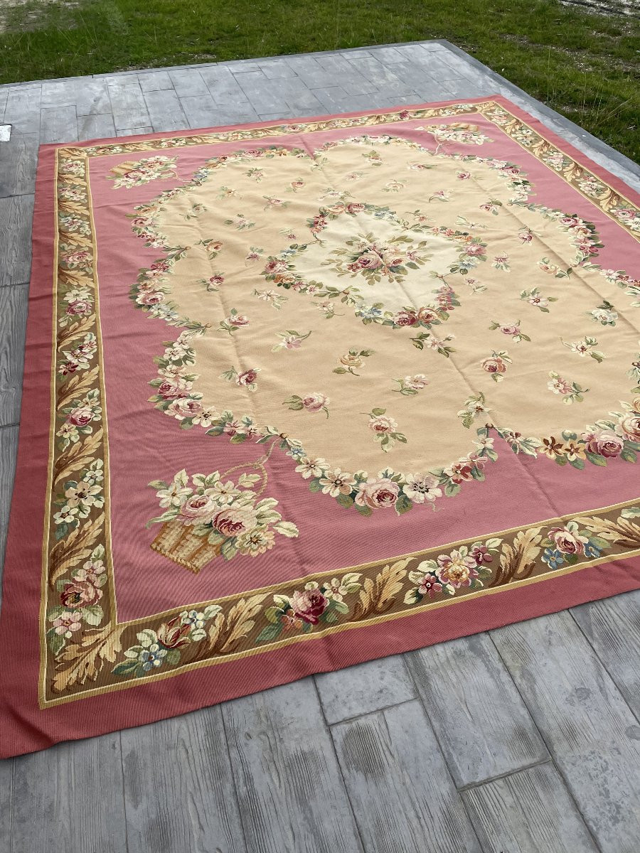 AUBUSSON GRAND TAPIS   3,85 x 3,26-photo-4