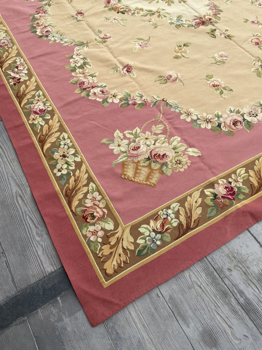 AUBUSSON GRAND TAPIS   3,85 x 3,26-photo-5