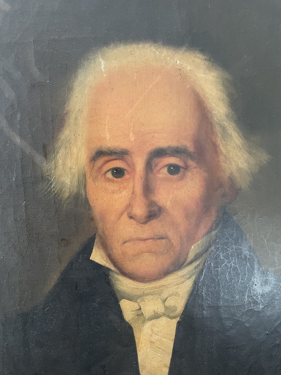PORTRAIT D’HOMME XIX SIECLE -photo-3