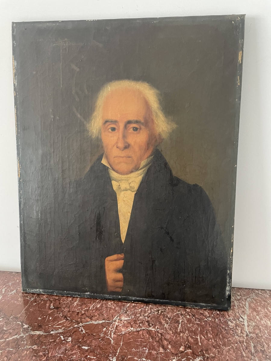 PORTRAIT D’HOMME XIX SIECLE -photo-1