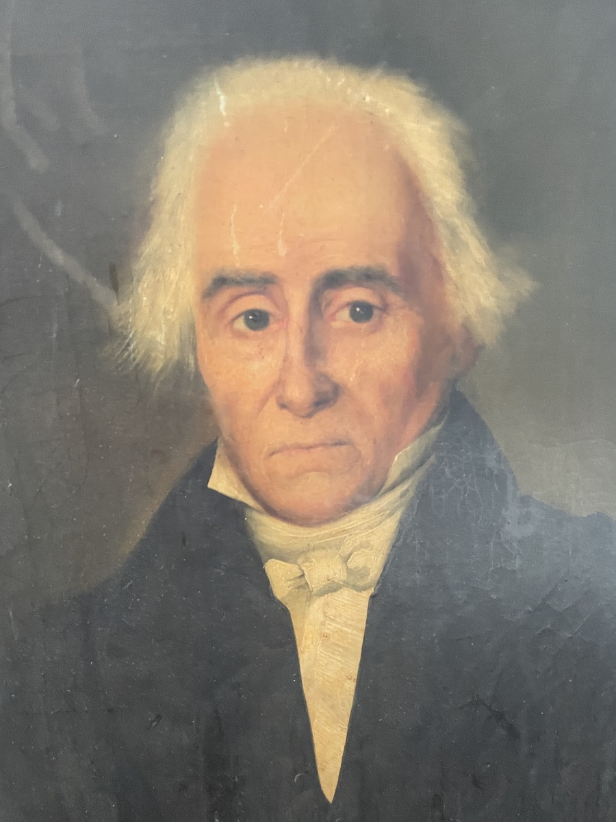 PORTRAIT D’HOMME XIX SIECLE -photo-2
