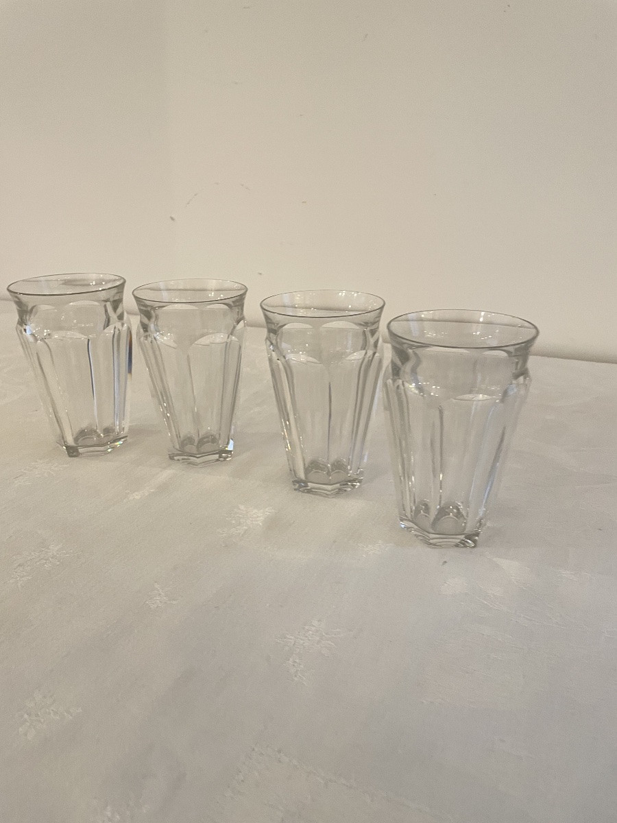 Baccarat 4 Crystal Vases Harcourt Model Signes-photo-4