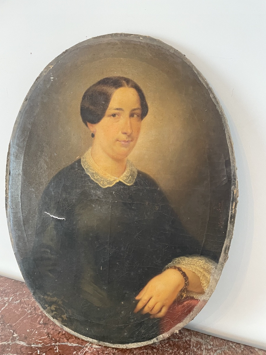 Portrait de Femme XIX siècle -photo-2