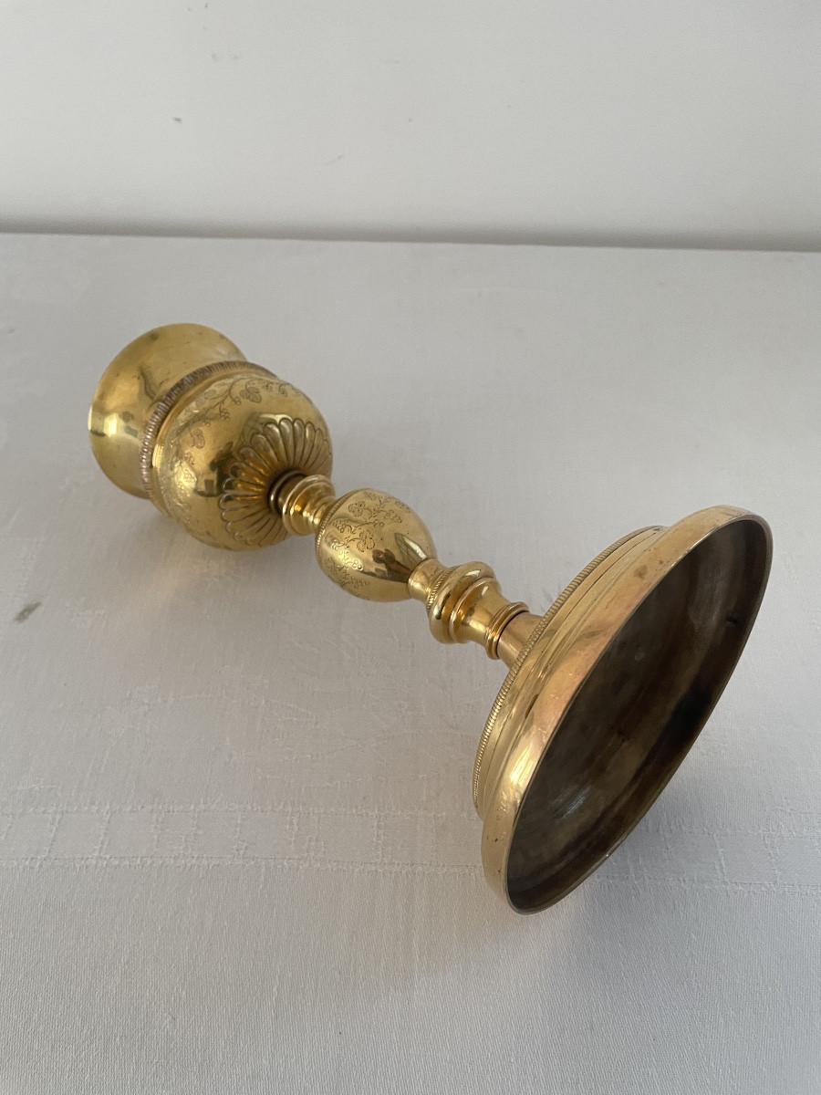 CALICE EN BRONZE DORE XIX SIECLE -photo-2