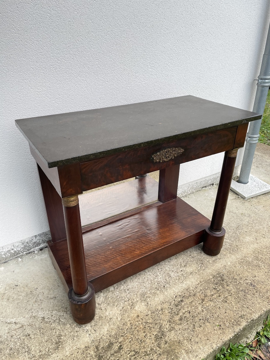 19th Century Mahogany Empire Console -photo-2
